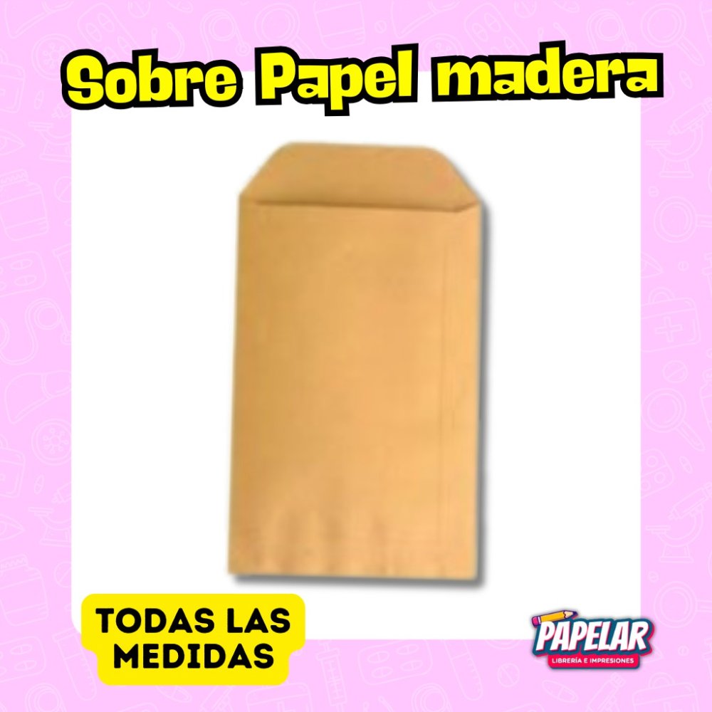 SOBRE PAPEL MADERA
