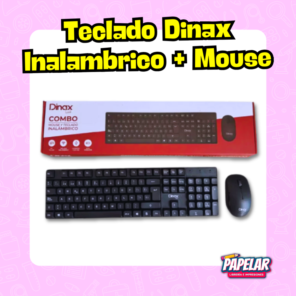 TECLADO DINAX + MOUSE INALAMBRICO