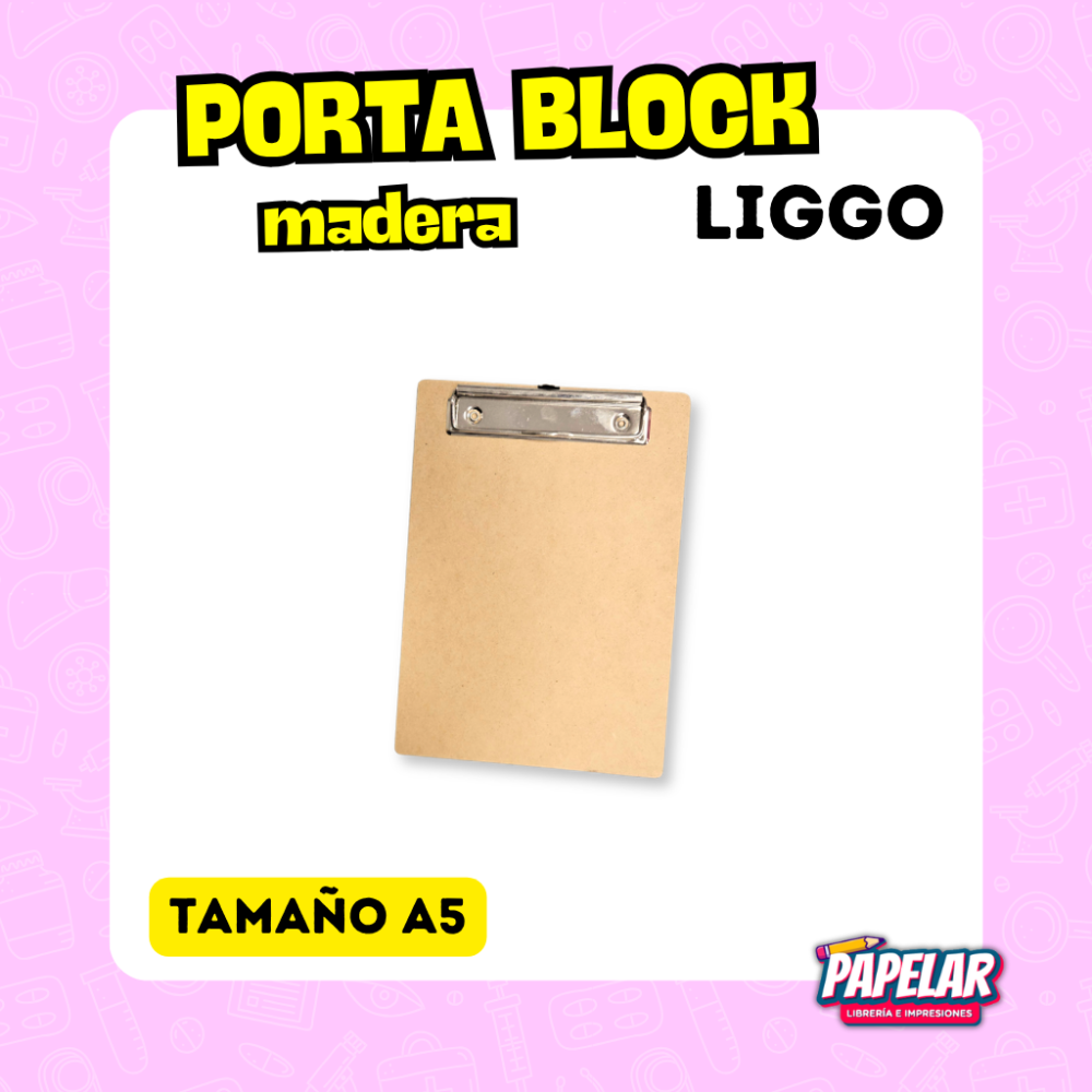 PORTABLOCK MADERA A5 LIGGO