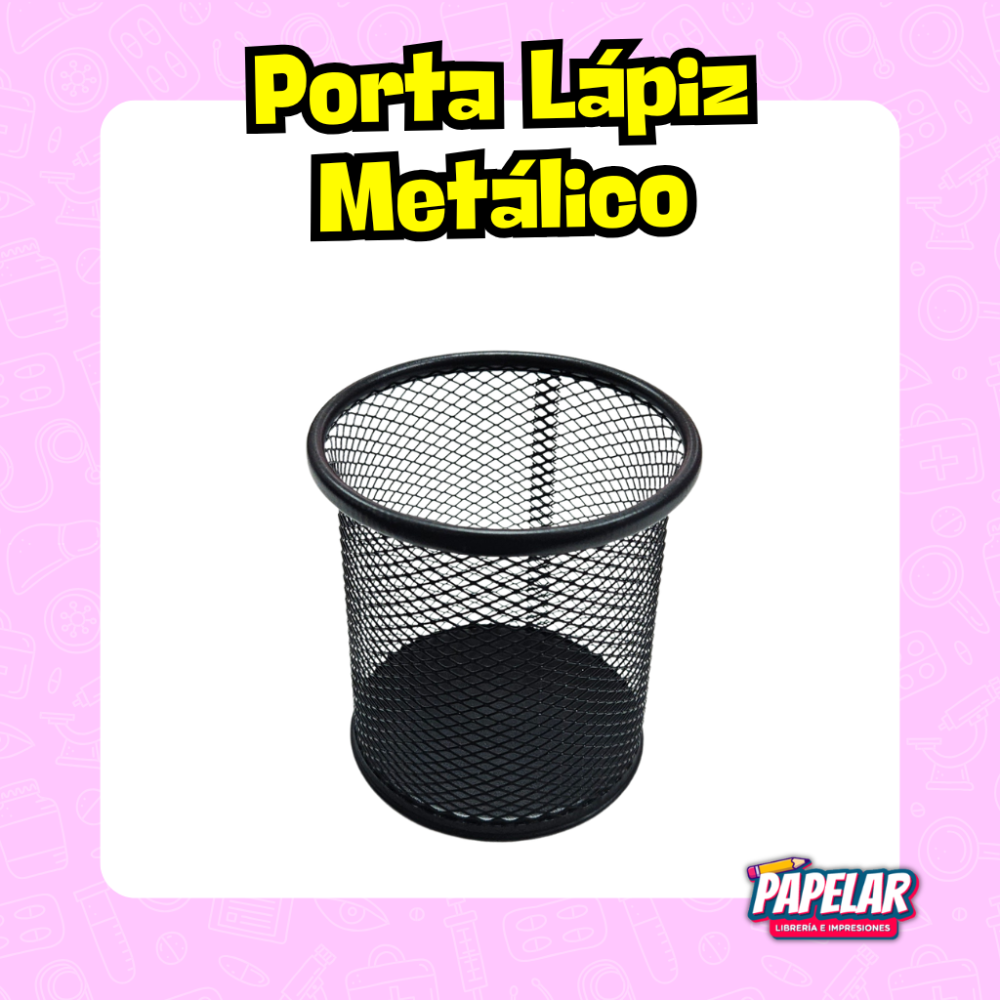 PORTA LAPIZ METAL SKYCOLOR NEGRO