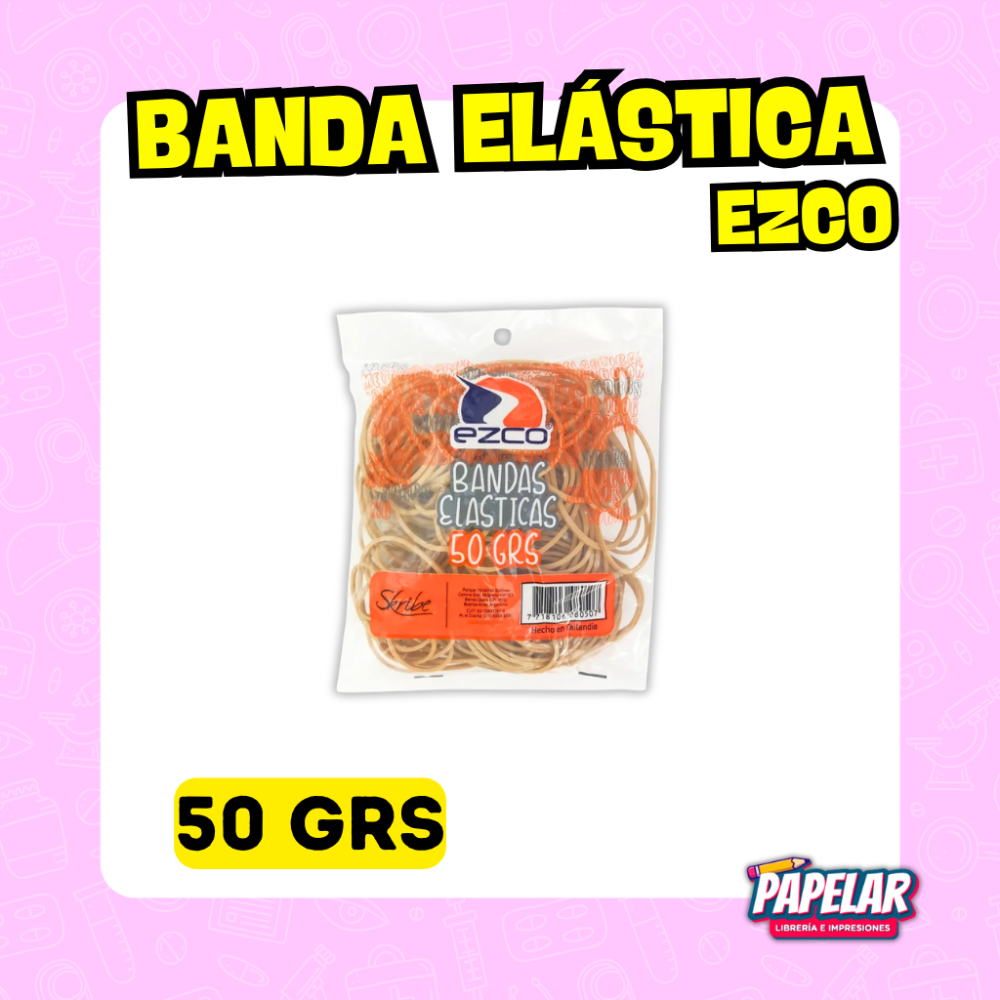 BANDAS ELASTICAS EZCO X 50 GRS