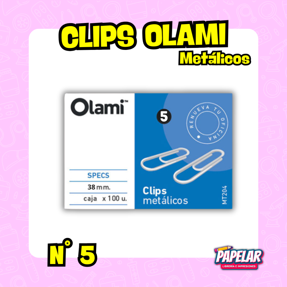 CLIP Nº 5 OLAMI x100 unid