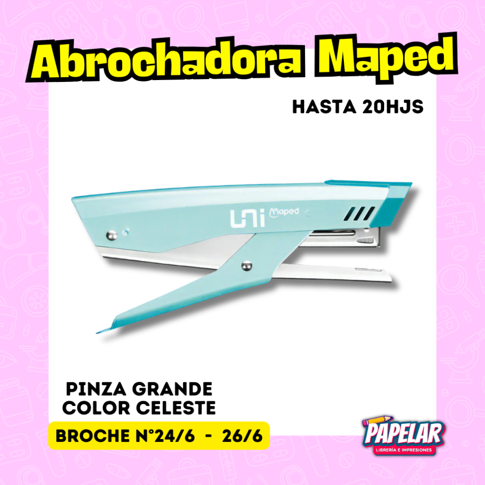 ABROCHADORA MAPED ESSENTIAL UNI º26/-24/6 METAL PASTEL