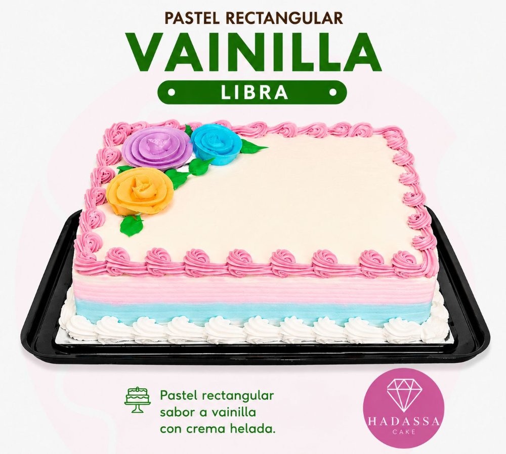 Pastel Rectangular Vainilla