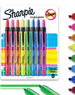 marca textos sharpie(punta fina) 8pcs