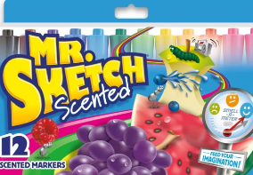12 pck marcadores mr sketch aromaticos