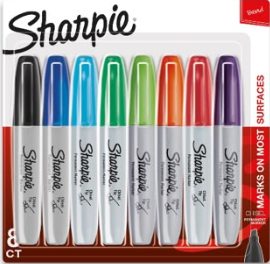 8 pck marcadores sharpie