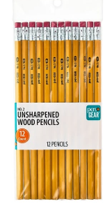 lapiz #2 pen+gear 12 pack