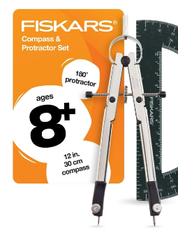 Juego de compas y transformador fiskars