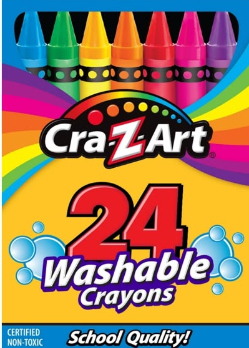 24pck crayones CraZart(lavables)