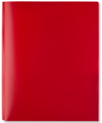 3pck folders rojos pen+gear