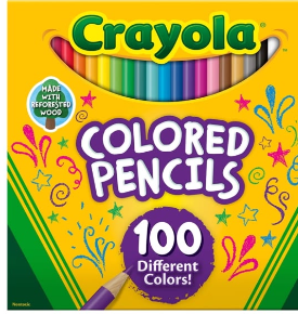 100pck colores crayola