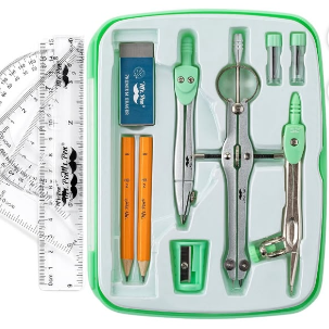 juego de geometría mr pen color menta