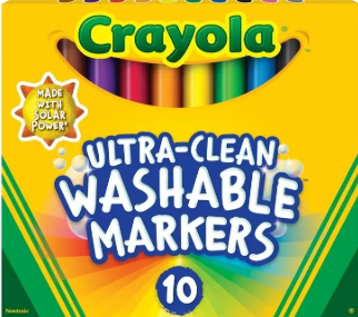 10 Pck marcadores lavables crayola