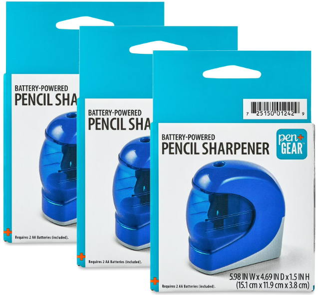3pck sacapuntas pen+gear