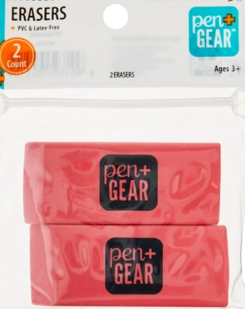 2 pck borradores pen+gear