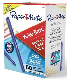 60 pck plumas paper mate azules