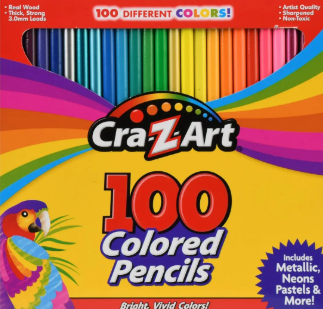 100 pck colores CraZart