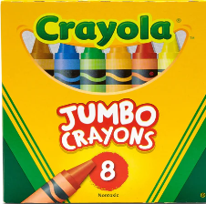 8 pck crayones Jumbo crayola