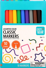 10pck marcadores pen+gear(punta fina)