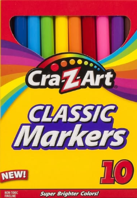10pck marcardores CraZart gruesos