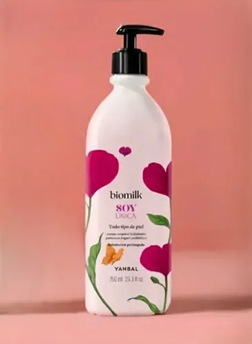 Biomilk Soy Unica Crema Corporal Probiotico Yogurt X 750 Ml Yanbal
