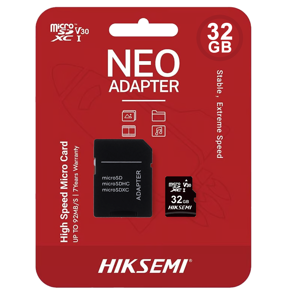 MICRO SD 32 GIGAS MARCA HIKSEMI CLASE 10