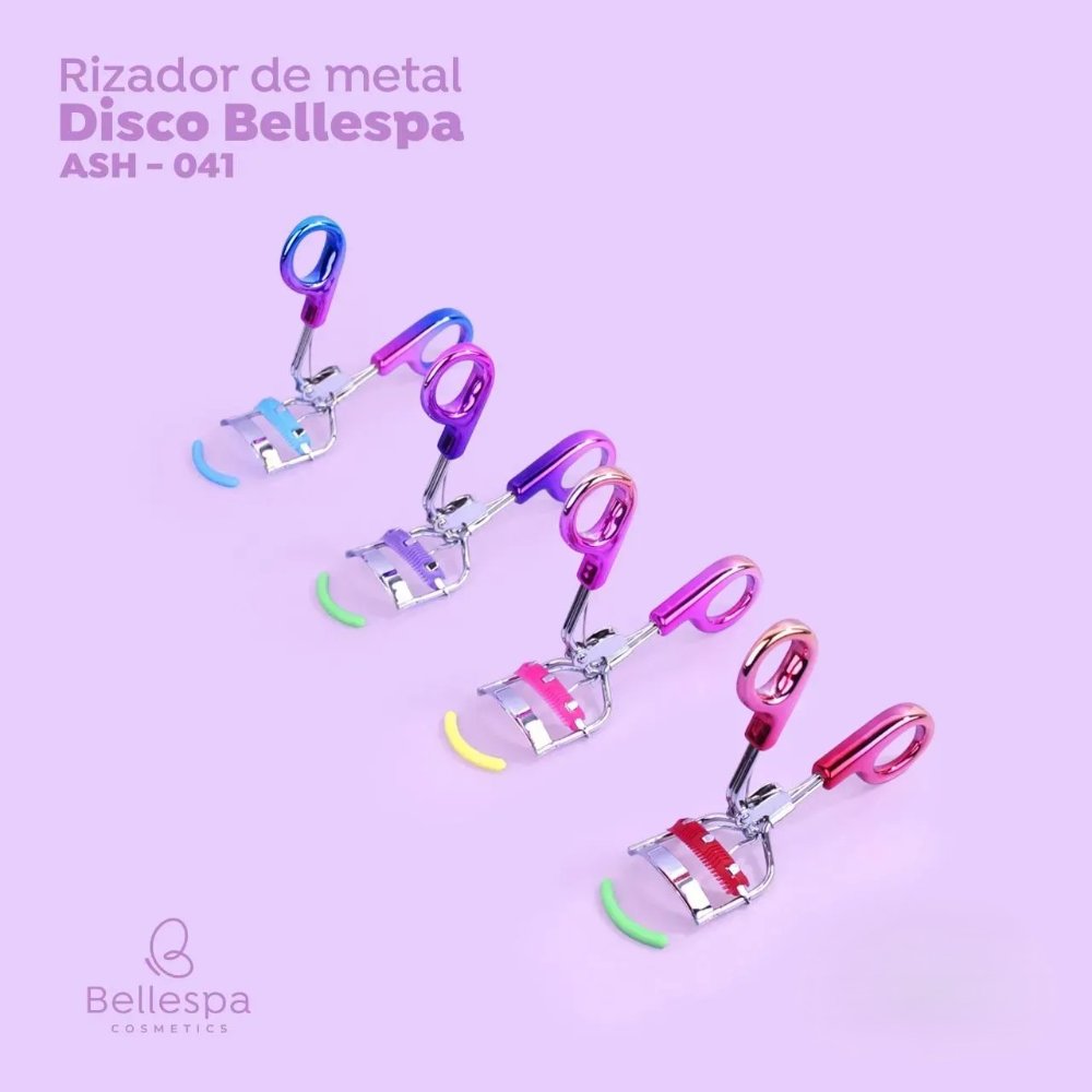 (Sagita) Bellespa Rizador De Pestañas Metalizado Hueco Disco x 1 Unidad