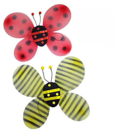 Alas Mariquita Y Abeja Sin Luz HYM-35226