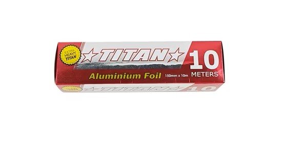 Alice Titan Papel Aluminio Grueso De 10 MT x 300MM x 1 Unidad