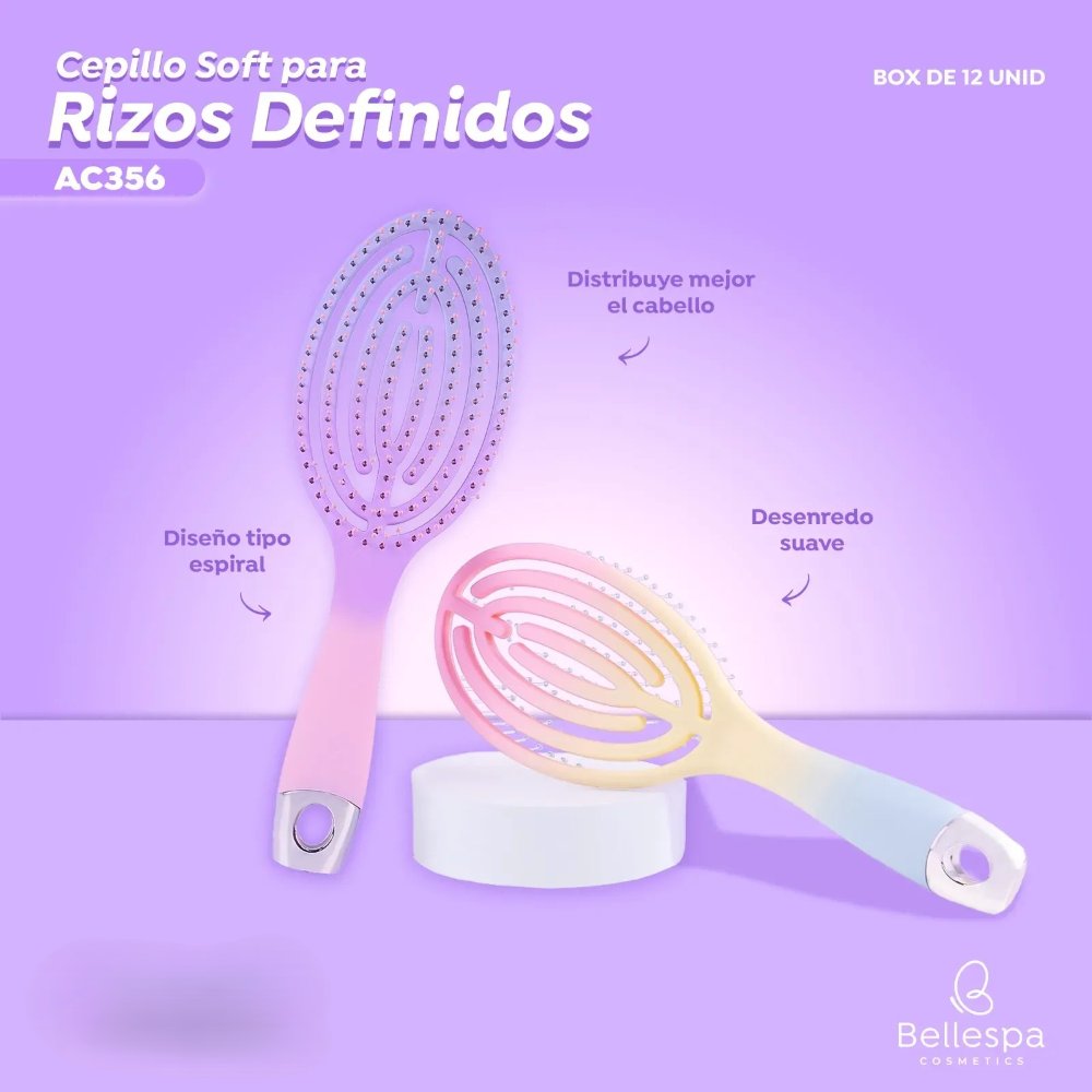 (Sagita) Bellespa Cepillo Ovalado Punta Metal x 1 Unidad
