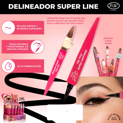 Atrevete PW Delineador Plumon Kawai Animalitos Rosado x 1 Unidad