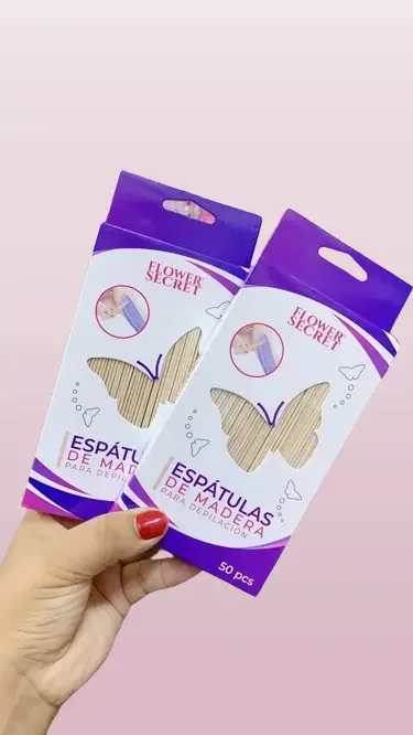 Atrevete Flower Secret Espatula O Palitos Espatula De Depilacion De Cera x 1 Caja