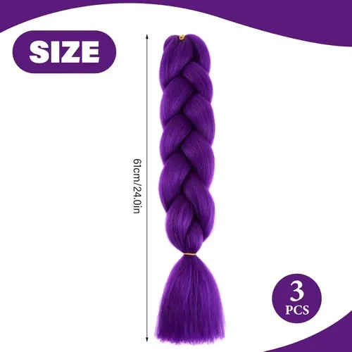 Beifa Feryani kanekalon Morado Grueso x 1 Unidad