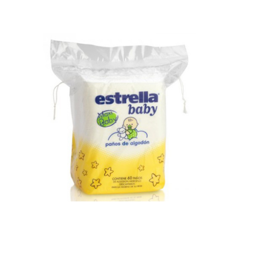 Paños de Algodon Estrella baby 40un
