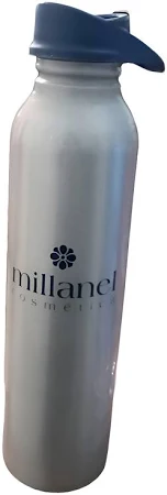 Botella de Agua Aluminio con tapa Rosa Millanel