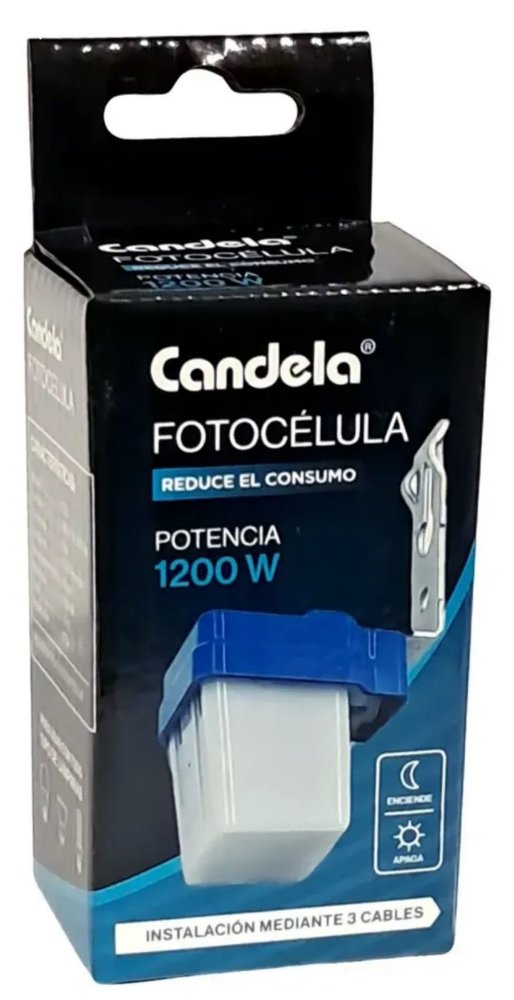Fotocelula sensor de luz exterior 1200W Candela