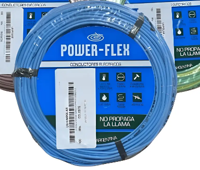 Cable Power Flex 2,5mm celeste.