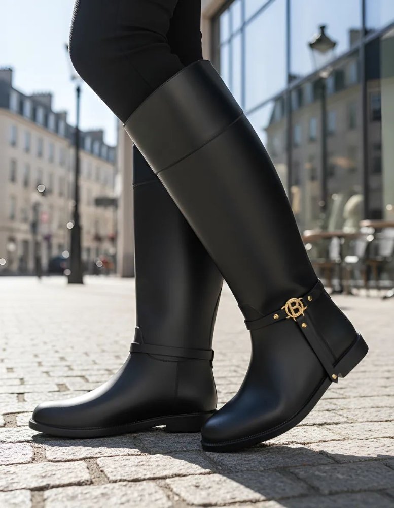 BOTAS LLUVIA LUXURY GOLDEN
