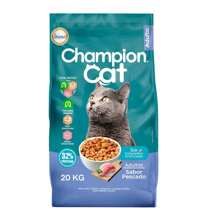 CHAMPION CAT PESCADO 20KG
