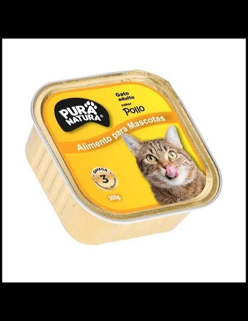 PURA NATURA GATO SABOR POLLO LATA 300GR