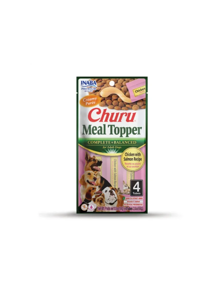 CHURU PERRO SABOR POLLO SALMÓN 4 UNIDADES
