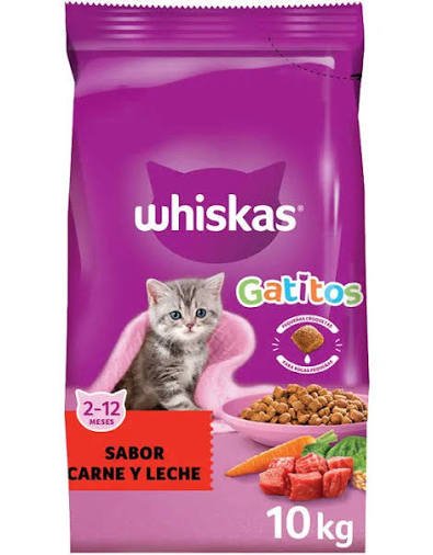 WHISKAS GATITOS CARNE Y LECHE