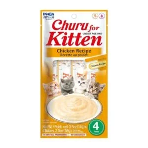 CHURU GATITO SABOR POLLO 4 UNIDADES