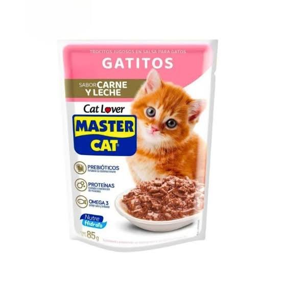 SACHET MASTER CAT GATITOS SABOR CARNE Y LECHE