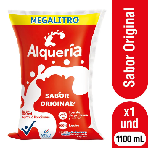 Leche entera Alqueria 1100 ML