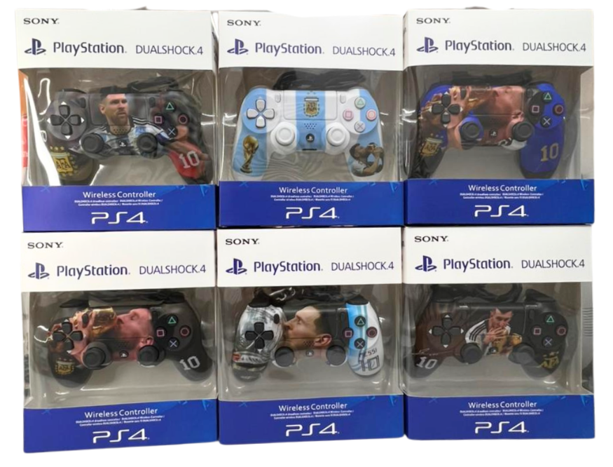 JOYSTICK SONY PS4 INALAMBRICO MESSI y COLORES