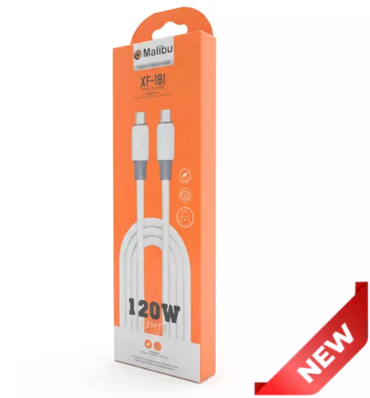 Cable De Datos Tipo C a Tipo C 120W XF-181 Malibu