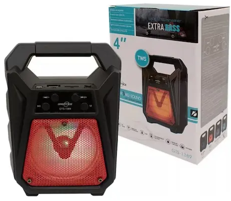GTS-1389 PARLANTE BLUETOOTH EXTRA BASS 4"