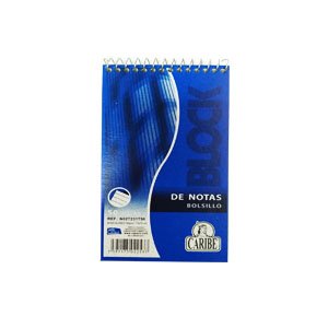 BLOCK DE BOLSILLO CARIBE 50 HOJAS